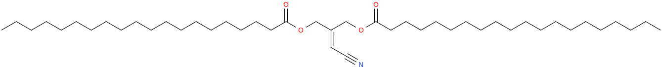Eicosanoic acid, 3 ​cyano ​2 ​[[(1 ​oxo ​eicosanyl)​oxy]​methyl]​ ​2 ​propenyl ester